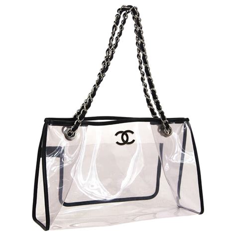 chanel clear tote bag.